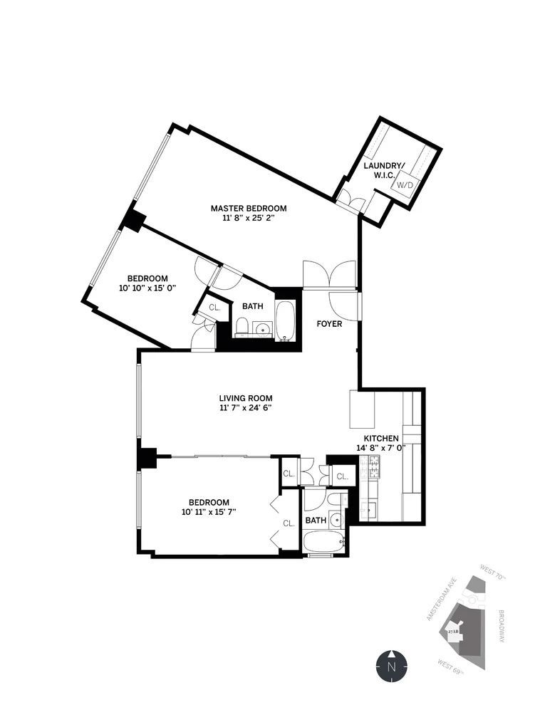 Unit for sale at 2025 BROADWAY, Manhattan, NY 10023