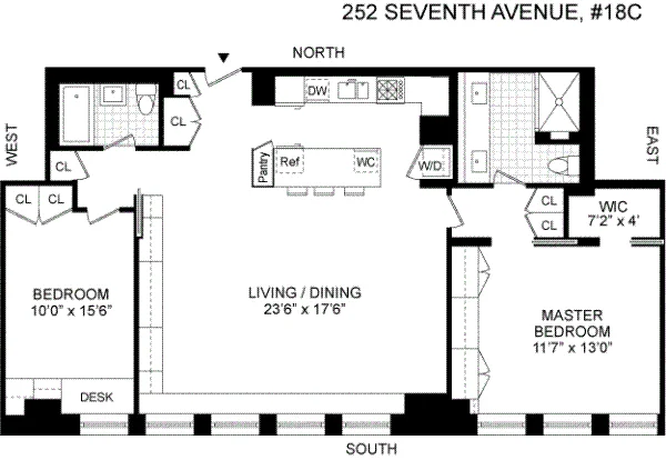 Unit for sale at 252 7th Avenue, Manhattan, NY 10001