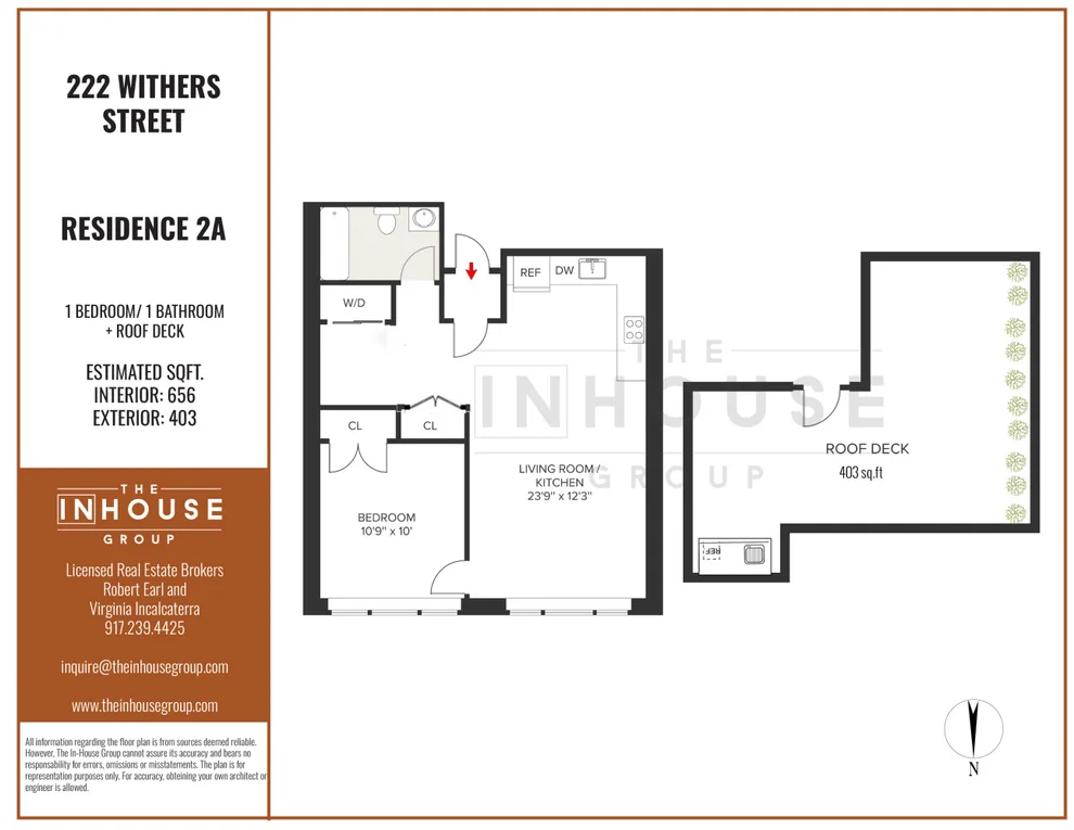 Unit for sale at 222 WITHERS Street, Brooklyn, NY 11211