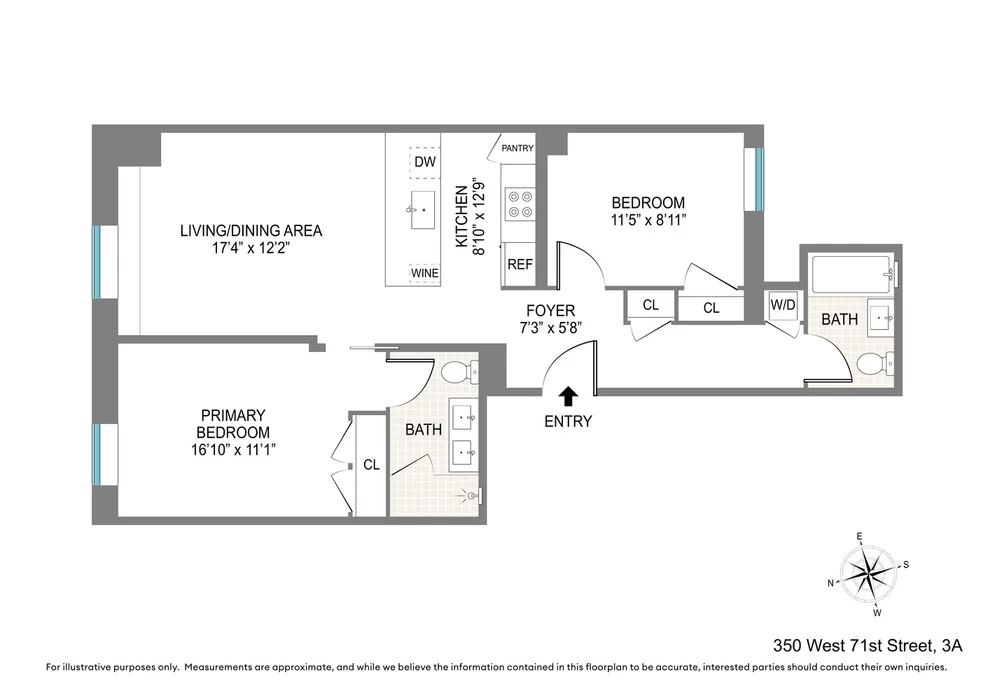 Unit for sale at 350 W 71ST Street, Manhattan, NY 10023