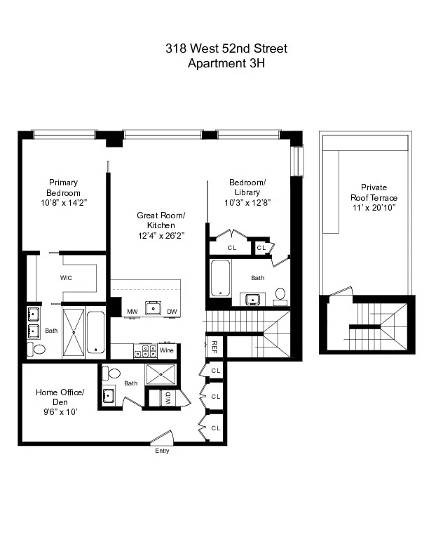 Unit for sale at 318 W 52ND Street, Manhattan, NY 10019