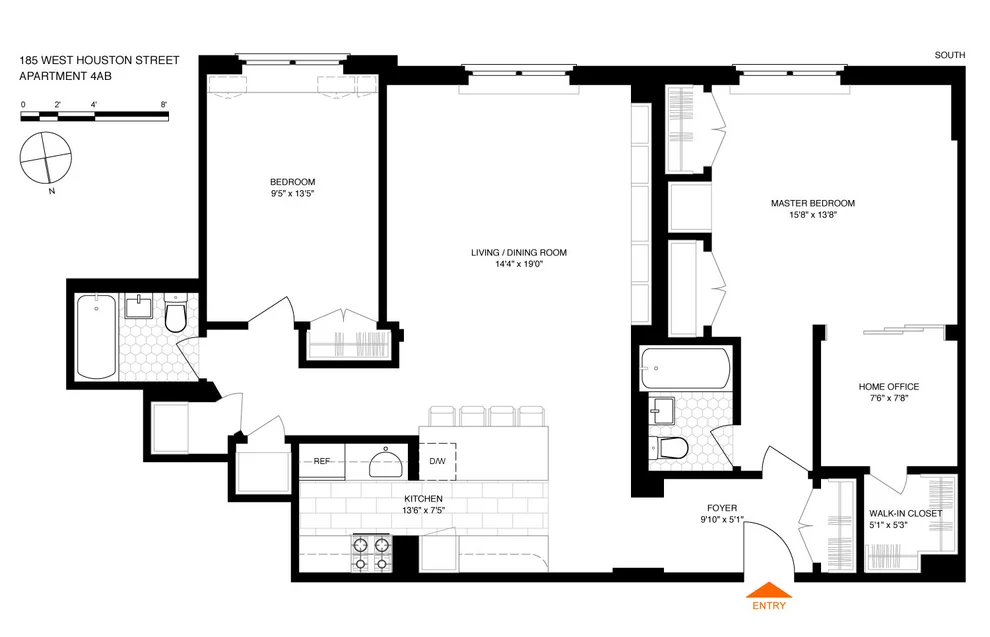 Unit for sale at 185 W HOUSTON Street, Manhattan, NY 10014