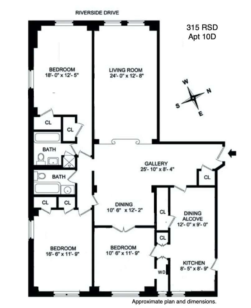 Unit for sale at 315 RIVERSIDE Drive, Manhattan, NY 10025