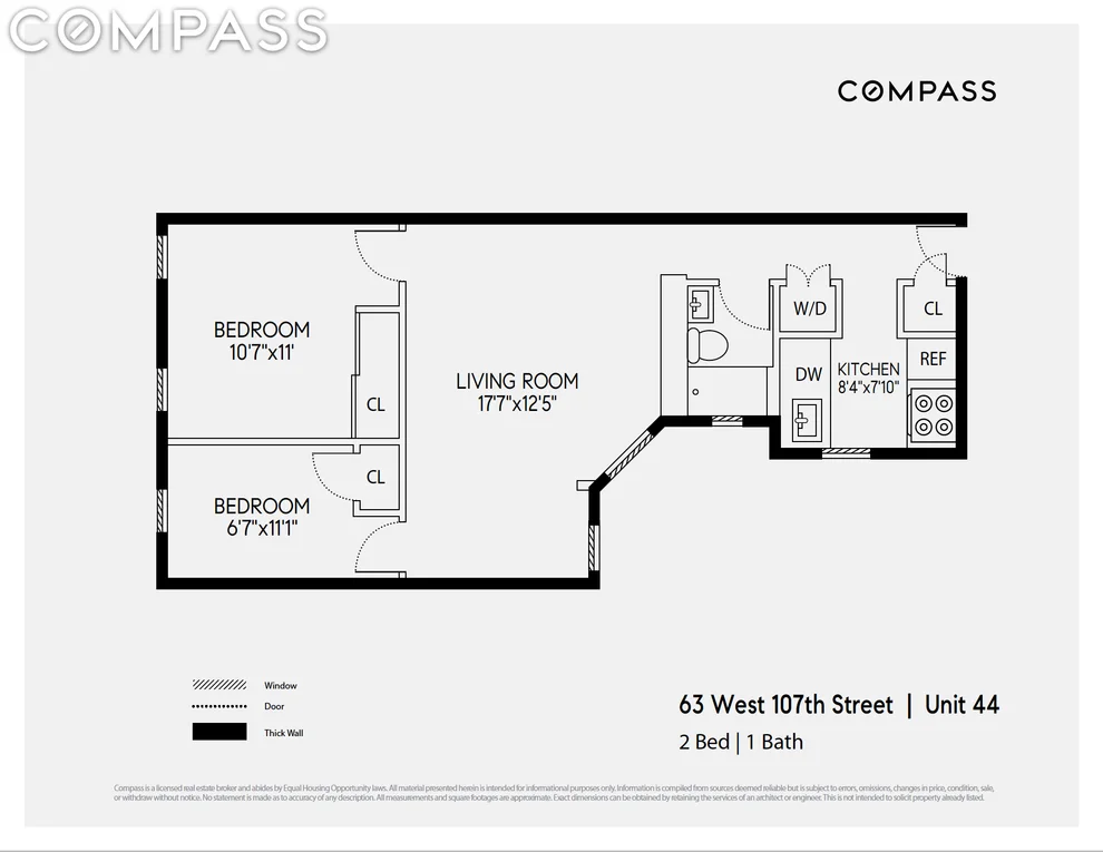 Unit for sale at 63 W 107th Street, Manhattan, NY 10025