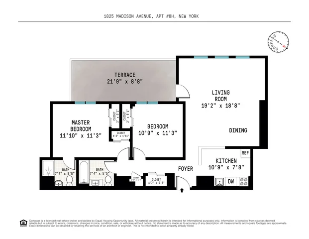 Unit for sale at 1825 Madison Avenue, Manhattan, NY 10035