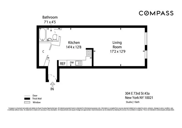 Unit for sale at 304 E 73rd Street, Manhattan, NY 10021