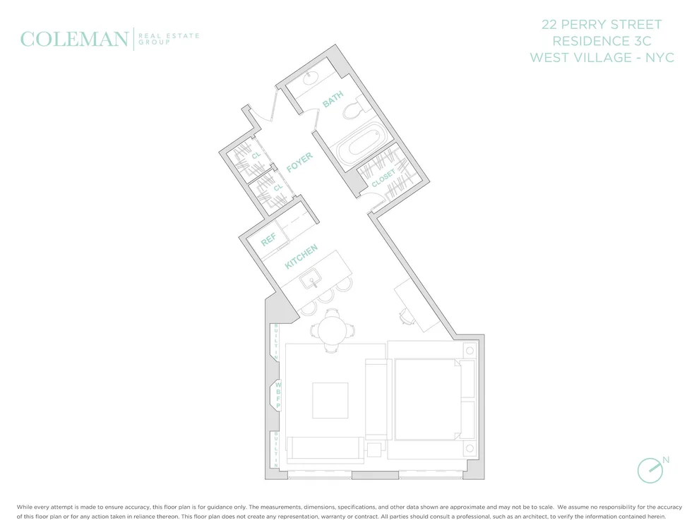 Unit for sale at 22 Perry Street, Manhattan, NY 10014