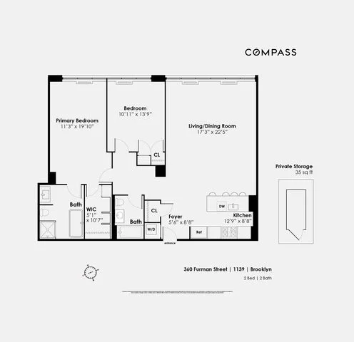 Unit for sale at 360 Furman Street, Brooklyn, NY 11201