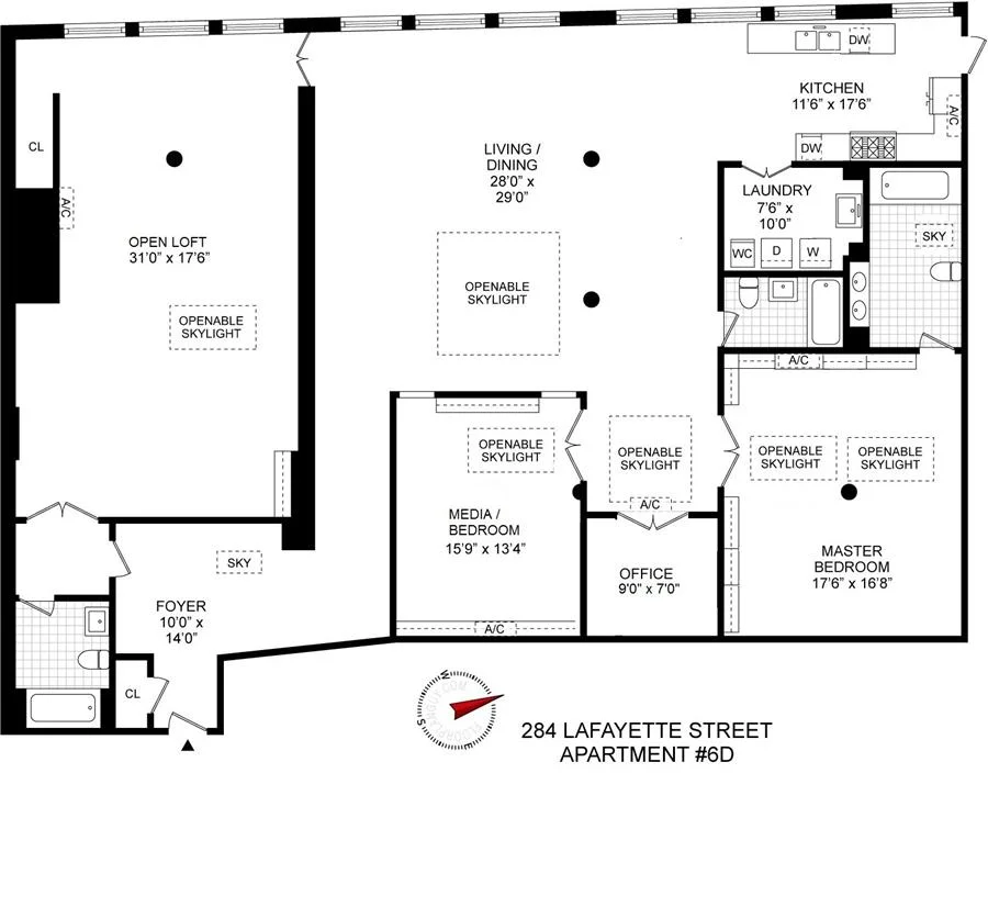 Unit for sale at 284 Lafayette Street, Manhattan, NY 10012