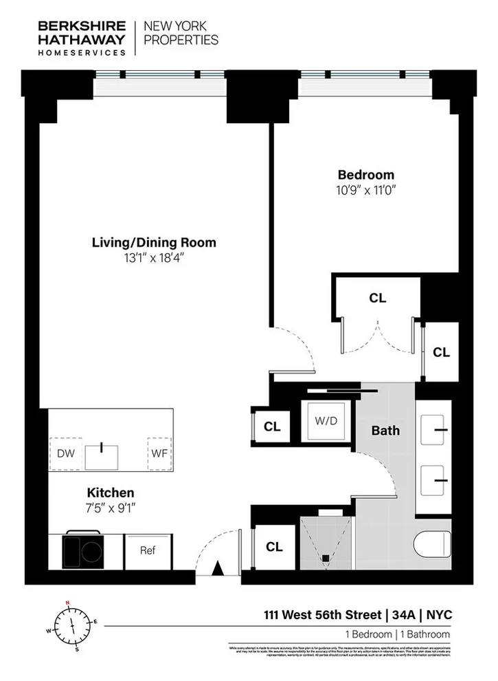 Unit for sale at 111 W 56TH Street, Manhattan, NY 10019