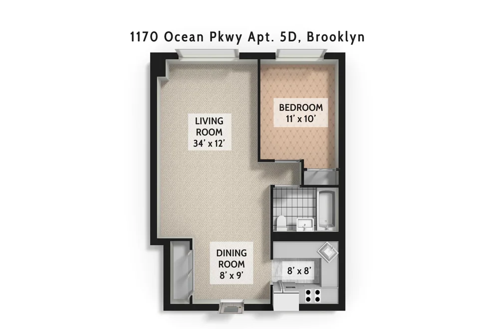 Unit for sale at 1170 Ocean Parkway, Brooklyn, NY 11230