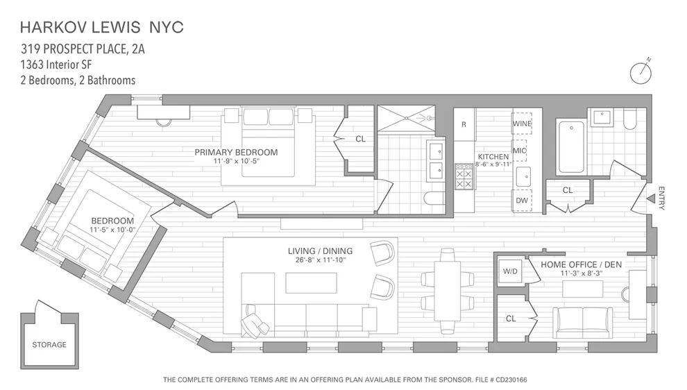 Unit for sale at 319 PROSPECT Place, Brooklyn, NY 11238