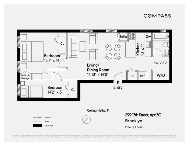 Unit for sale at 299 13th Street, Brooklyn, NY 11215