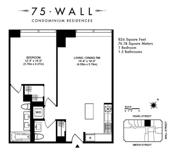 Unit for sale at 75 WALL Street, Manhattan, NY 10005