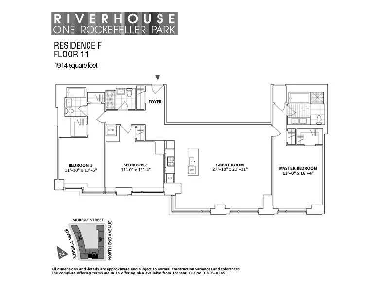 Unit for sale at 2 River Terrace, Manhattan, NY 10282