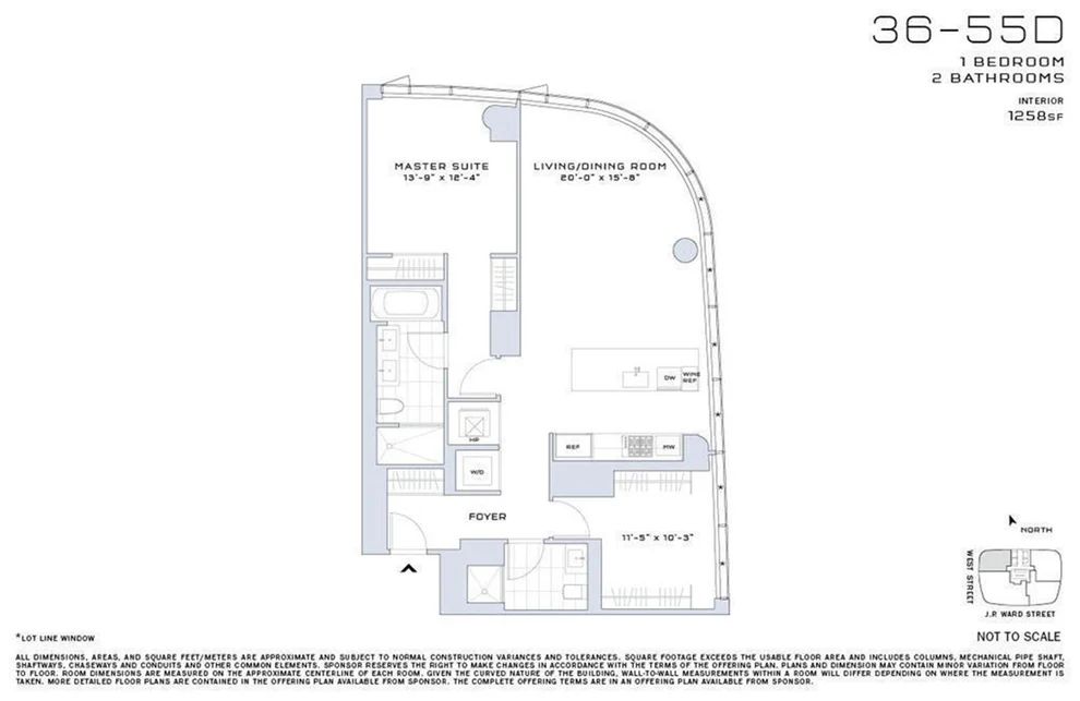 Unit for sale at 50 WEST Street, Manhattan, NY 10006