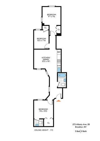 Unit for sale at 273 Albany Avenue, Brooklyn, NY 11213