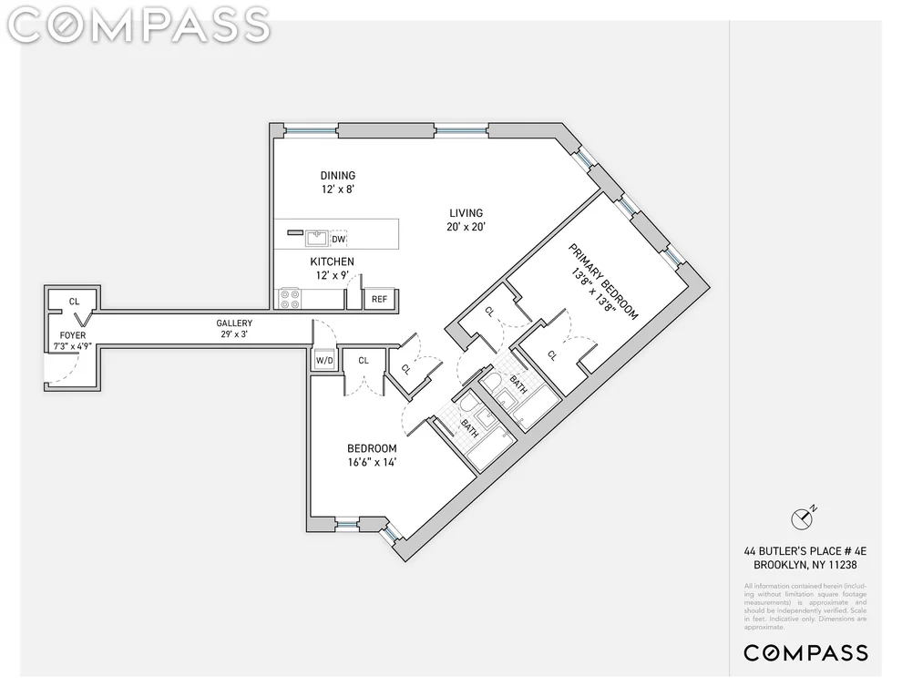 Unit for sale at 44 Butler Place, Brooklyn, NY 11238