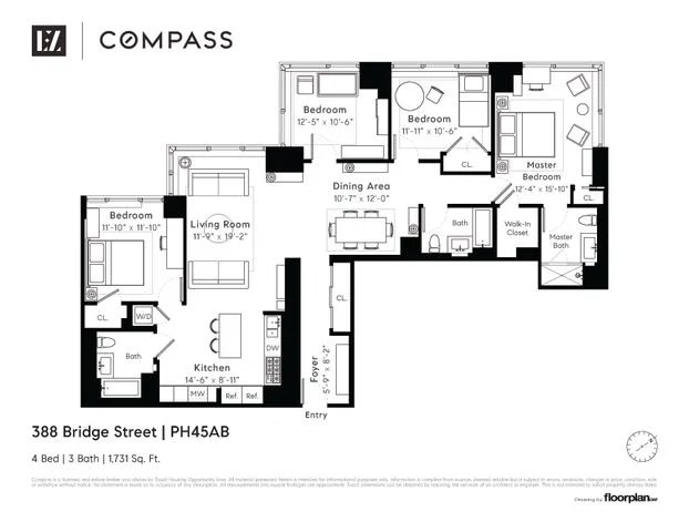 Unit for sale at 388 Bridge Street, Brooklyn, NY 11201