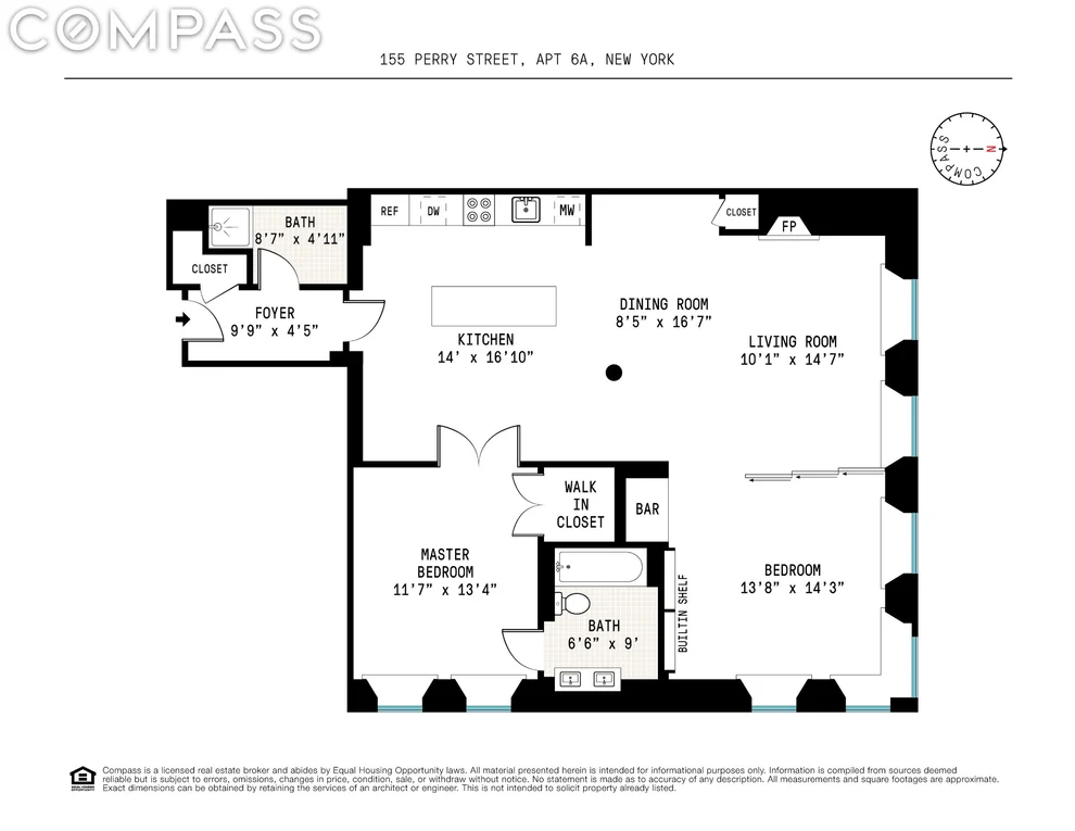 Unit for sale at 155 Perry Street, Manhattan, NY 10014