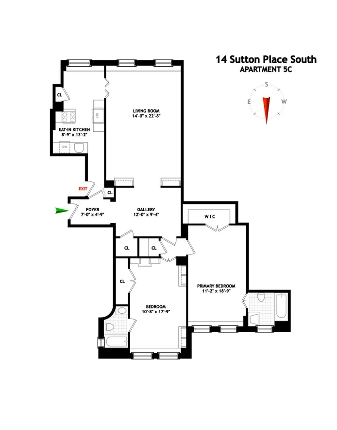 Unit for sale at 14 SUTTON Place S, Manhattan, NY 10022