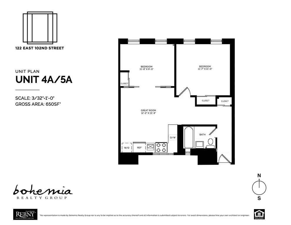 Unit for sale at 122 E 102nd Street, Manhattan, NY 10029