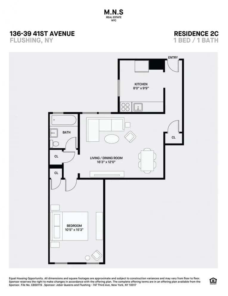 Unit for sale at 136-39 41st Avenue, Queens, NY 11355