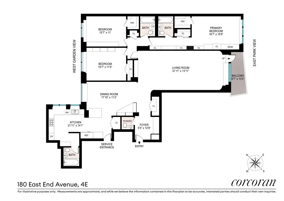 Unit for sale at 180 E END Avenue, Manhattan, NY 10128