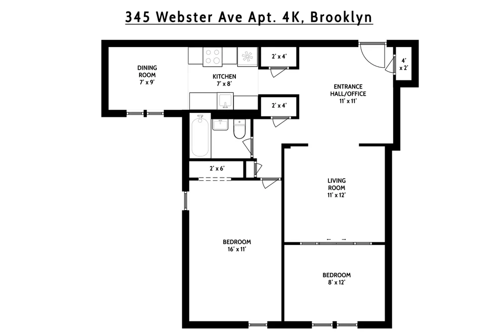 Unit for sale at 345 WEBSTER Avenue, Brooklyn, NY 11230