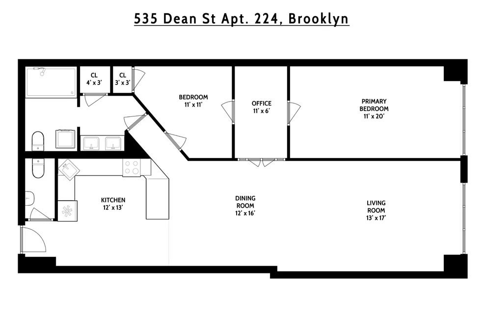 Unit for sale at 535 DEAN Street, Brooklyn, NY 11217