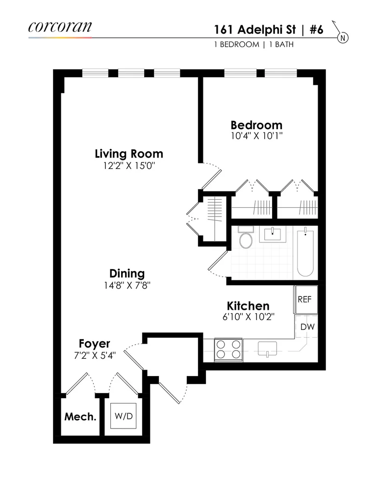 Unit for sale at 161 Adelphi Street, Brooklyn, NY 11205