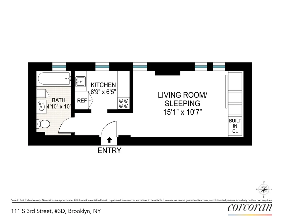 Unit for sale at 111 S 3RD Street, Brooklyn, NY 11249