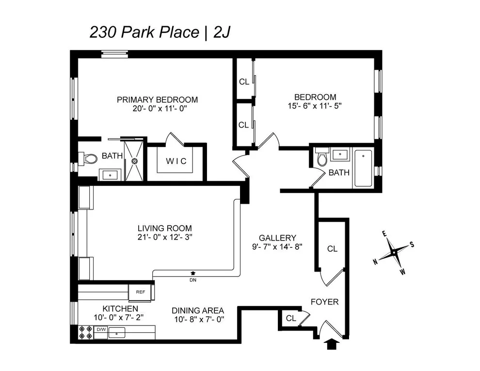 Unit for sale at 230 PARK Place, Brooklyn, NY 11238