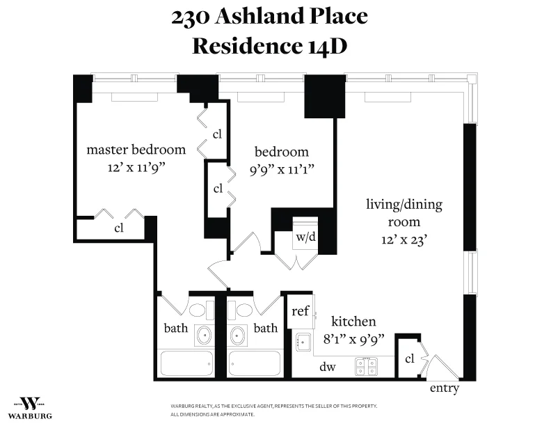 Unit for sale at 230 ASHLAND Place, Brooklyn, NY 11217