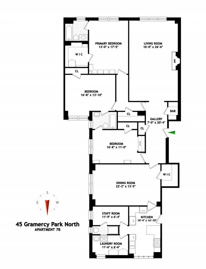 Unit for sale at 45 GRAMERCY Park N, Manhattan, NY 10010
