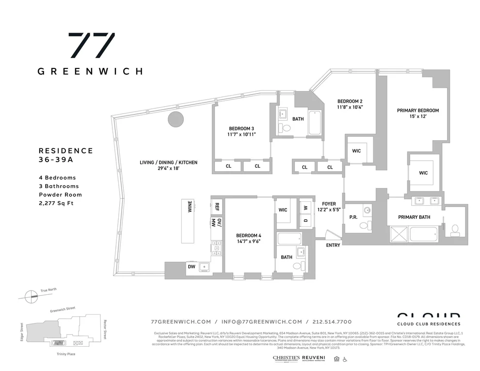 Unit for sale at 77 Greenwich Street, Manhattan, NY 10006