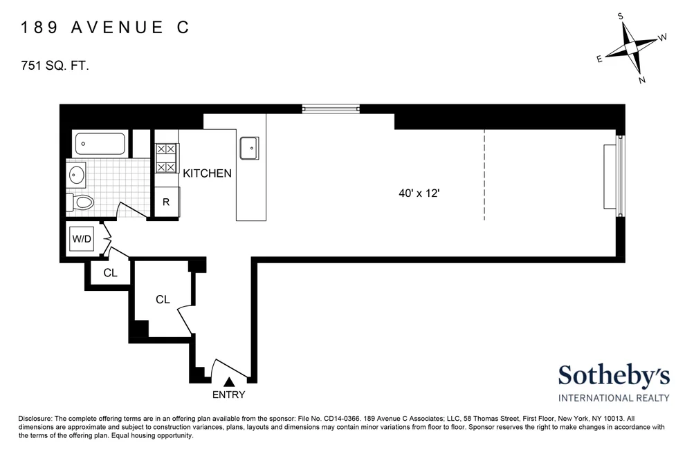 Unit for sale at 189 Ave C, Manhattan, NY 10009