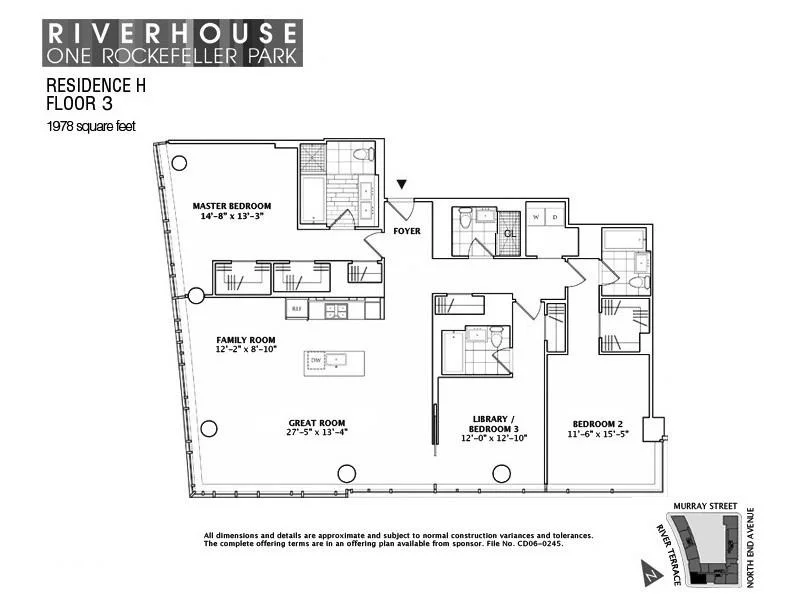Unit for sale at 2 River Terrace, Manhattan, NY 10282