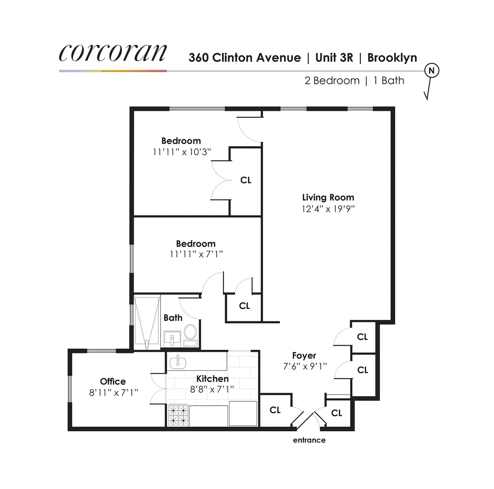 Unit for sale at 360 Clinton Avenue, Brooklyn, NY 11238