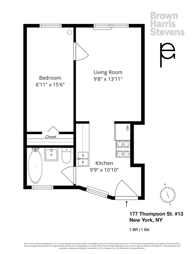 Unit for sale at 177 THOMPSON Street, Manhattan, NY 10012