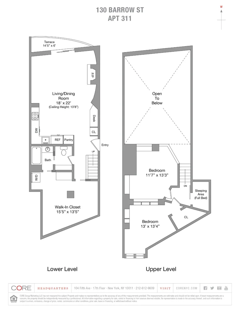Unit for sale at 130 BARROW Street, Manhattan, NY 10014