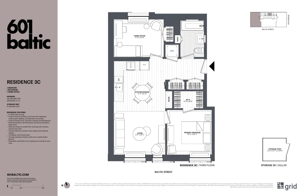 Unit for sale at 601 BALTIC Street, Brooklyn, NY 11217