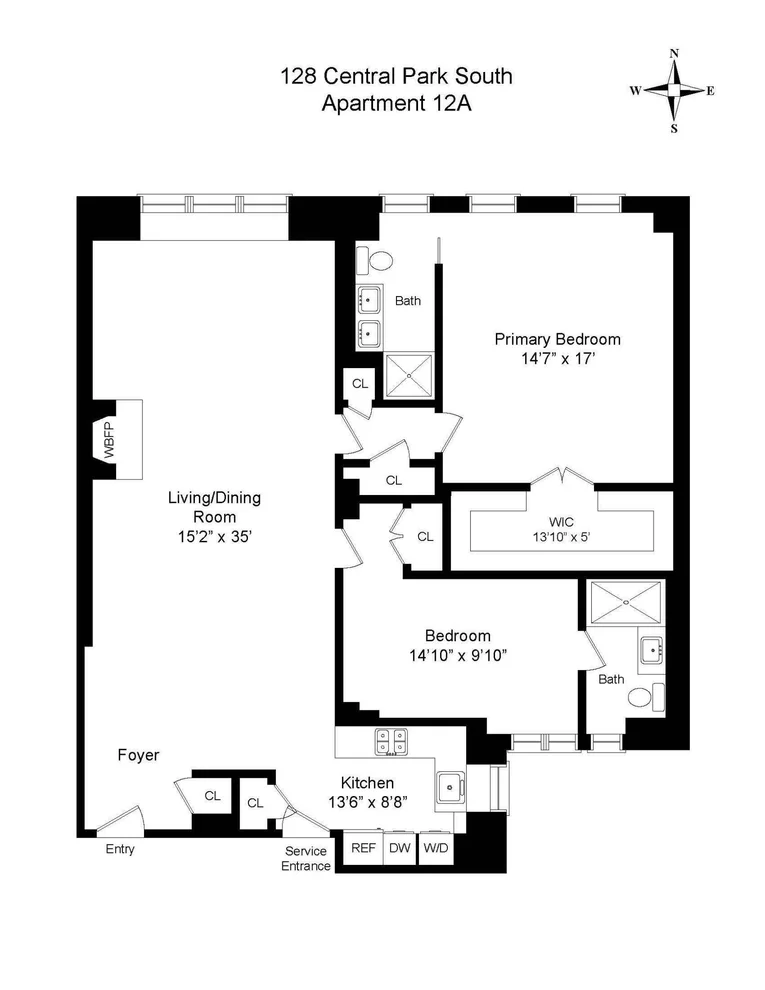 Unit for sale at 128 CENTRAL Park S, Manhattan, NY 10019