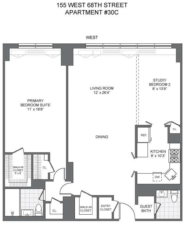 Unit for sale at 155 W 68TH Street, Manhattan, NY 10023