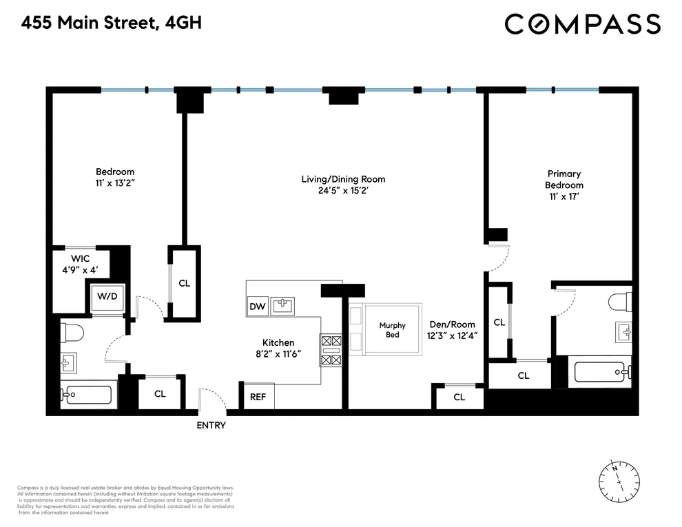Unit for sale at 455 Main Street, Manhattan, NY 10044