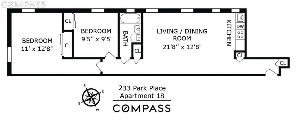 Unit for sale at 233 Park Place, Brooklyn, NY 11238