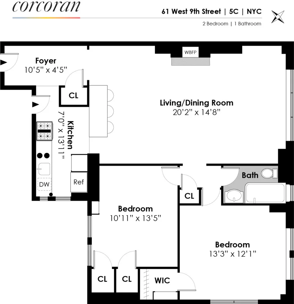Unit for sale at 61 W 9TH Street, Manhattan, NY 10011