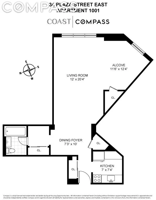 Unit for sale at 34 Plaza Street E, Brooklyn, NY 11238