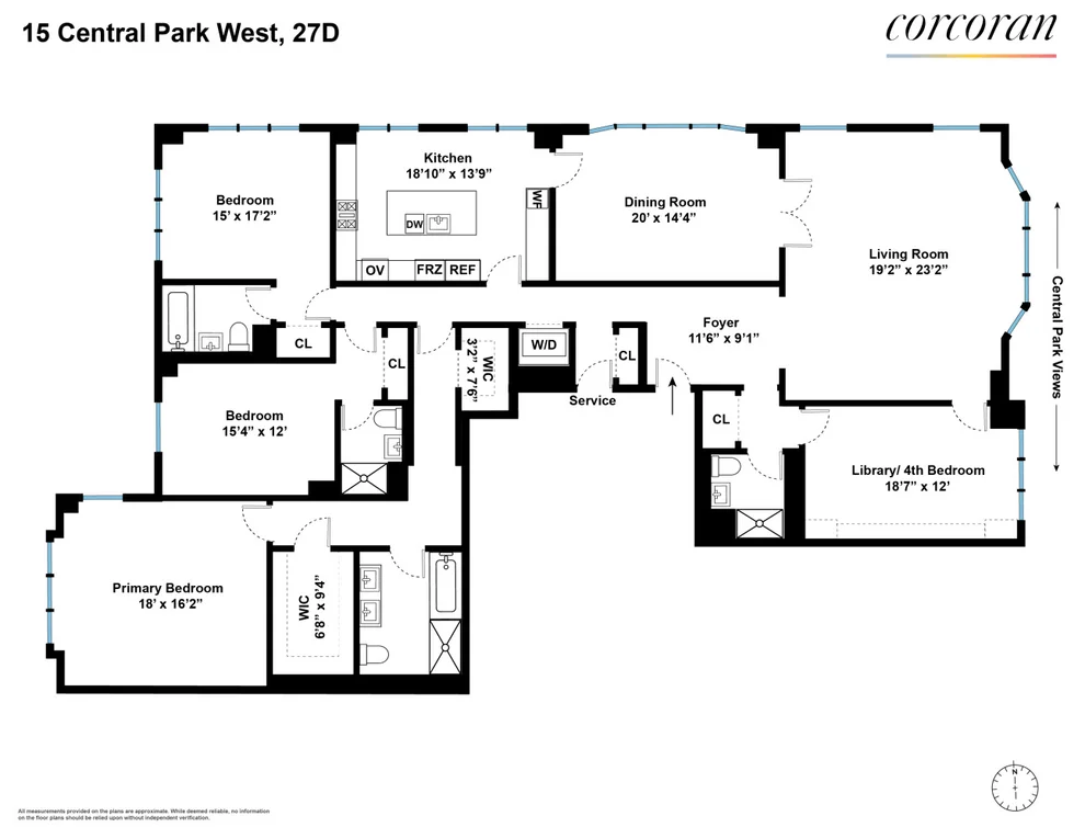 Unit for sale at 15 CENTRAL Park W, Manhattan, NY 10023