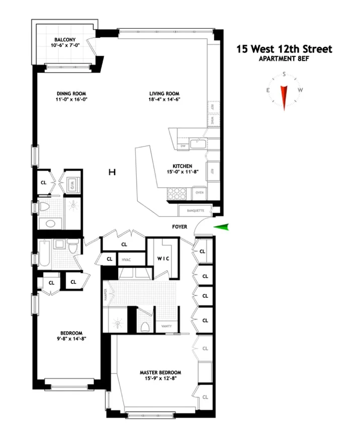 Unit for sale at 15 W 12TH Street, Manhattan, NY 10011
